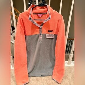 Simply Southern Coral and Gray Women’s Sweatshirt